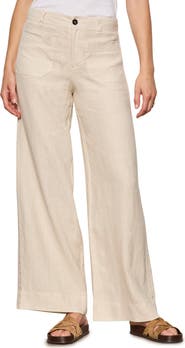 Sanctuary The Marine Linen Wide Leg Pants