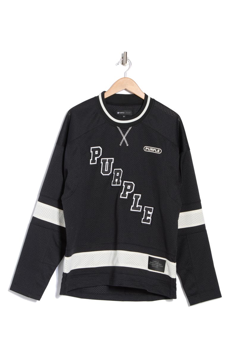 PURPLE BRAND P211 Long Sleeve Mesh Jersey, Alternate, color,