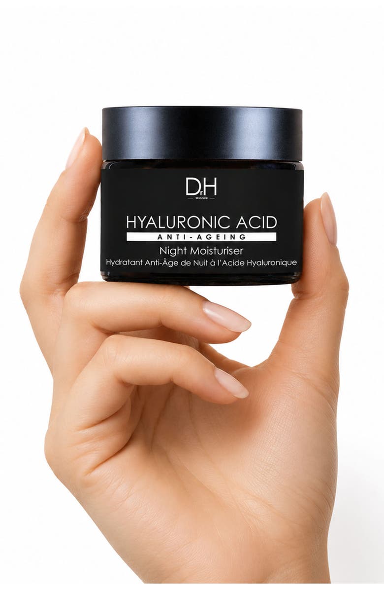 Dr H Hyaluronic Acid Renewal Night Moisturiser for Plumping & Radiance 60ml, Alternate, color, White