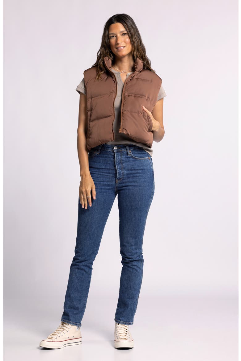 Issey Puffer Vest, Alternate, color, CAPPUCCINO
