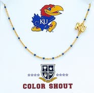 Color Shout Kansas University Side Necklace