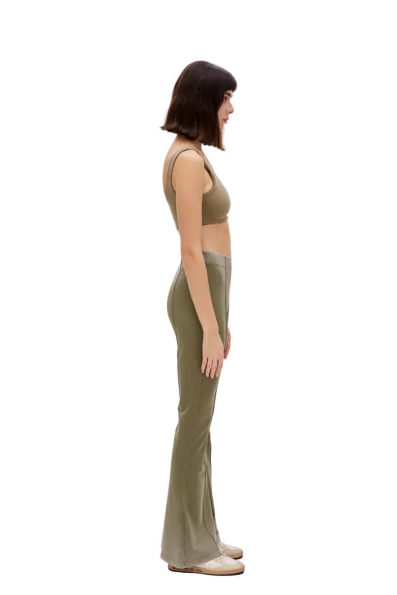 Cotton Yoga Bra, Alternate, color, COVERT GREEN