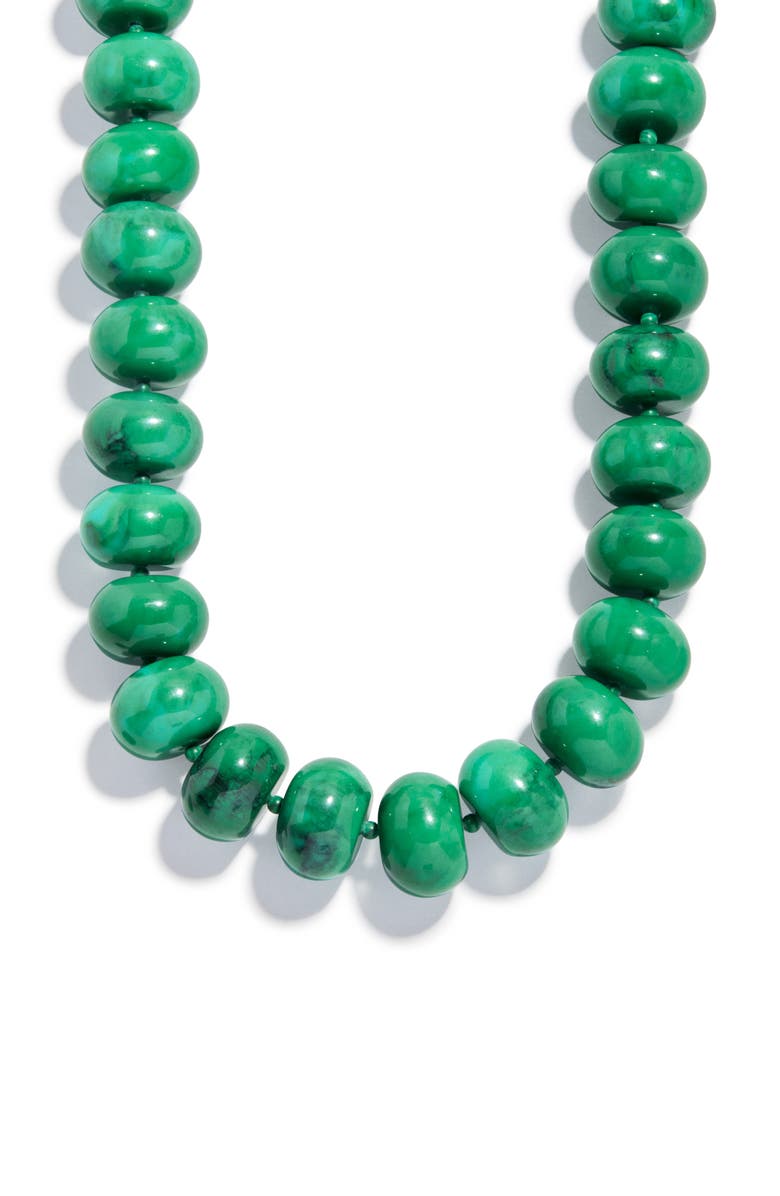 BaubleBar Joan Necklace, Alternate, color, Green