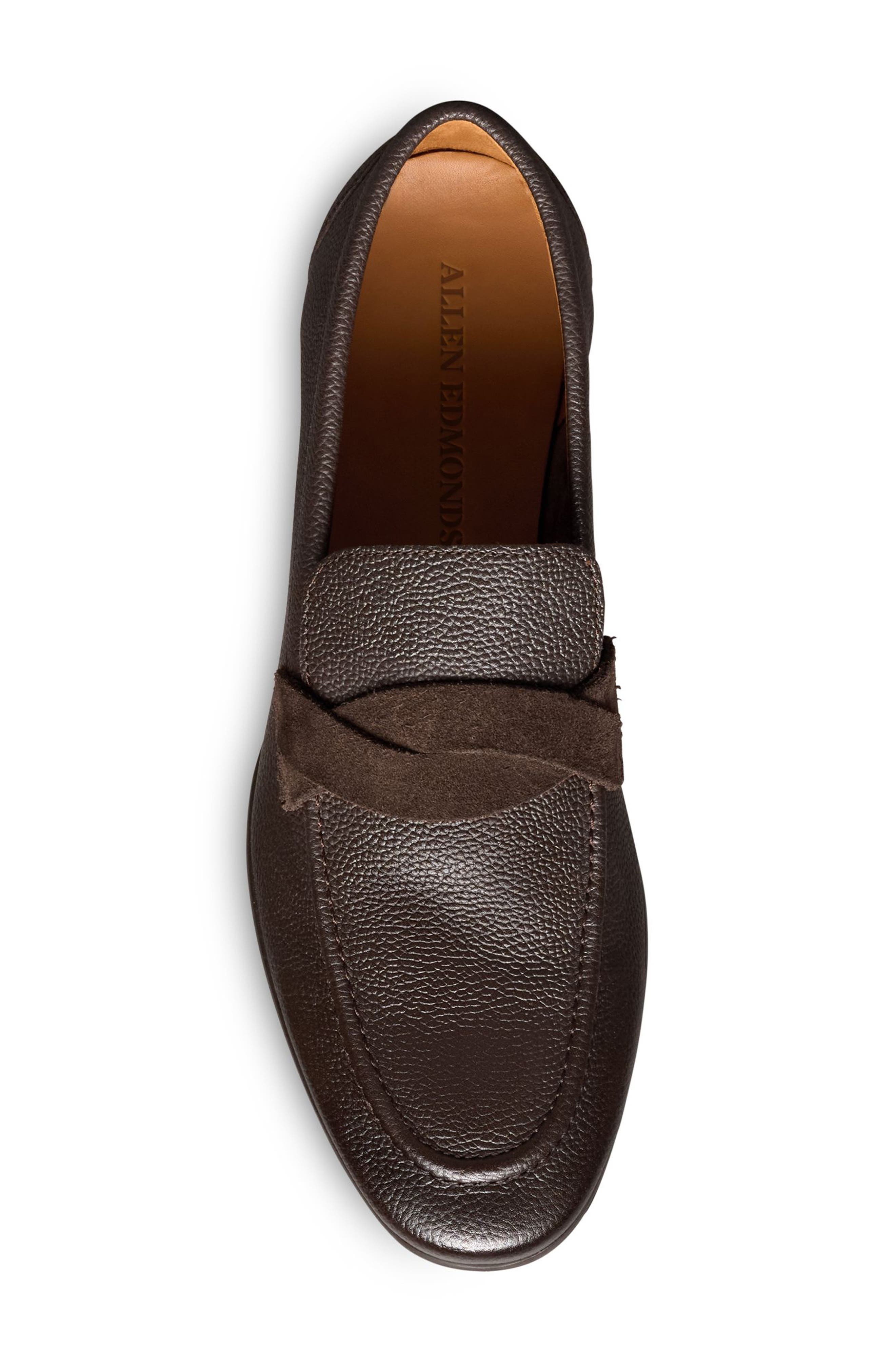 Allen Edmonds Lawrence Apron Toe Loafer, Alternate, color, Dark Brown