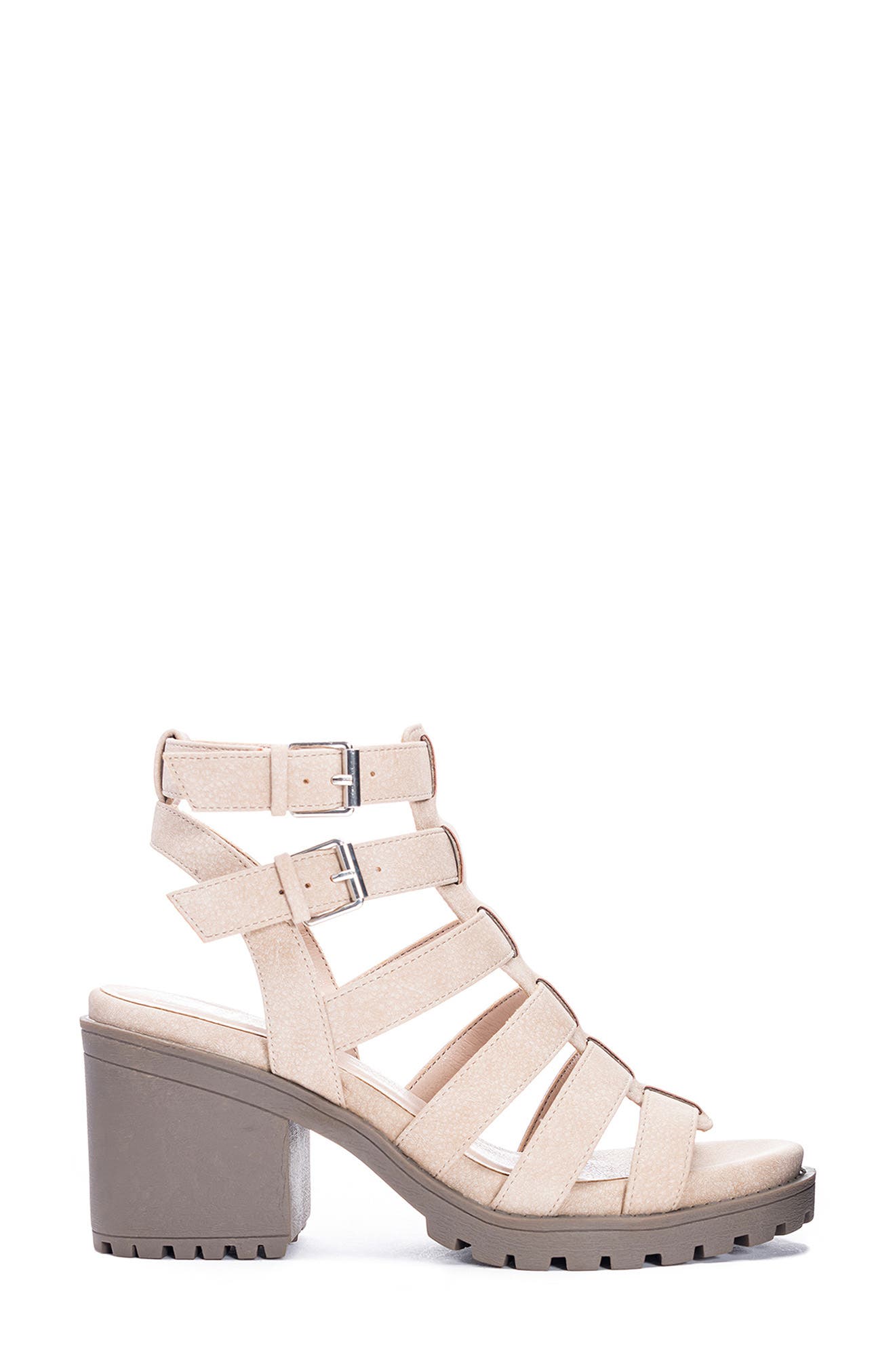 Fun Stuff Strappy Sandal, Alternate, color, NATURAL FAUX LEATHER