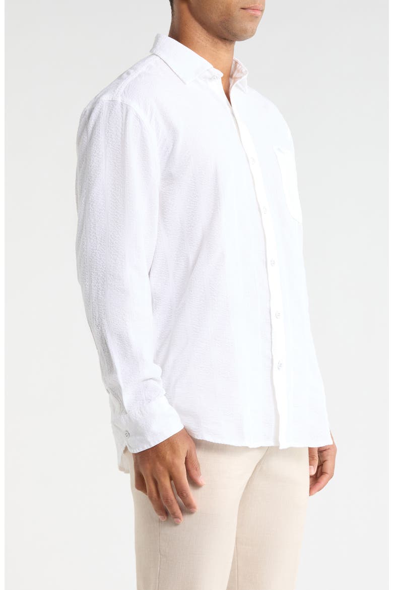 Nova Wave Button-Up Shirt, Alternate, color, WHITE