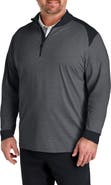 Callaway Big & Tall Soft Touch Colorblocked 1/4-Zip Gold Pullover