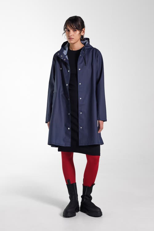 Stutterheim Mosebacke Lightweight Raincoat In Blue