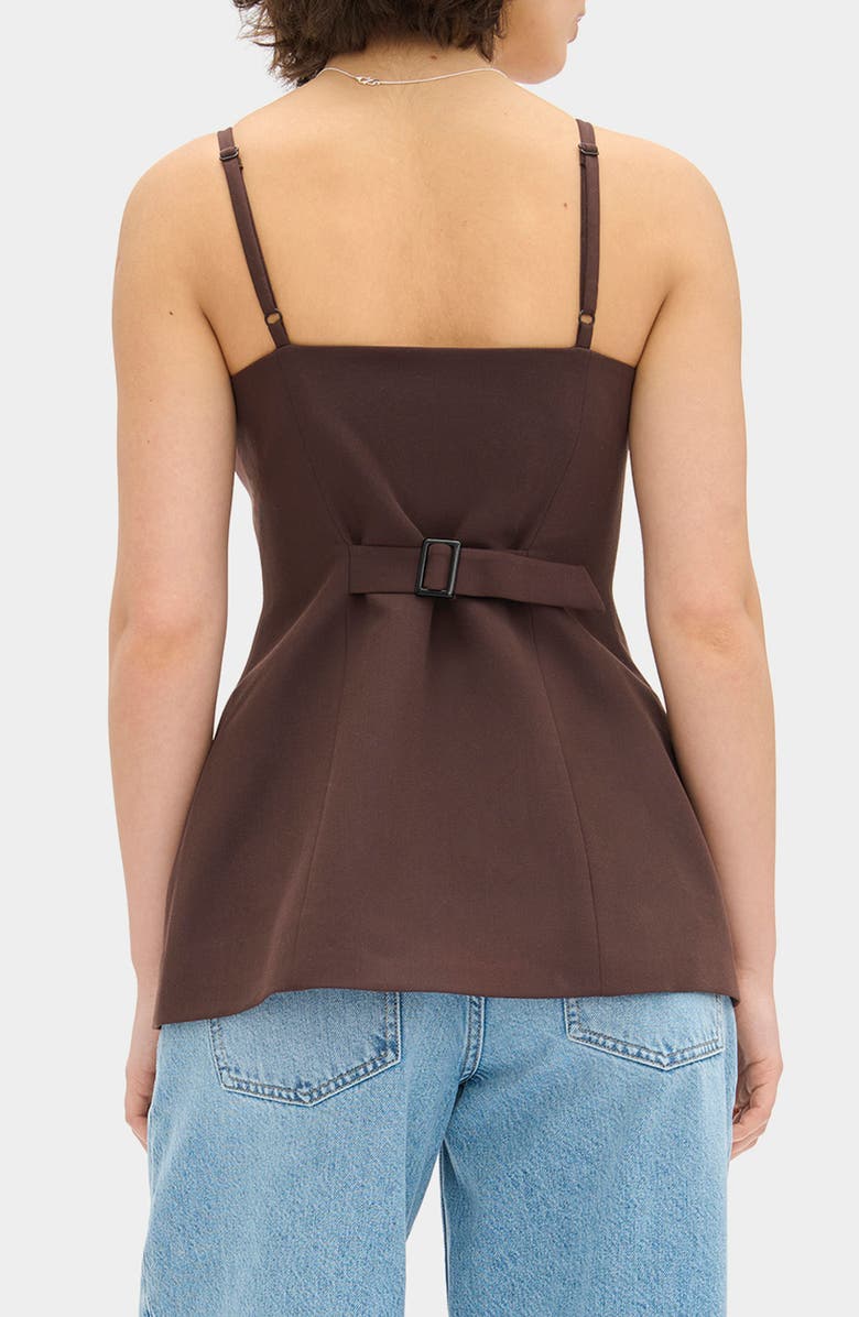 ALIGNE Manhattan Sleeveless Top, Alternate, color, Chocolate