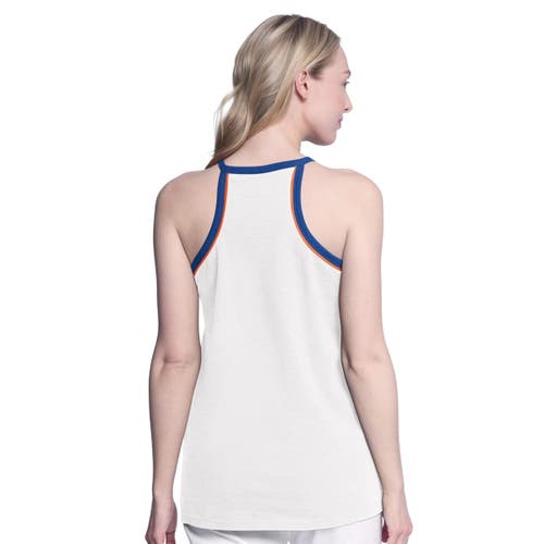 G-iii 4her By Carl Banks White New York Mets Curveball Tank Top