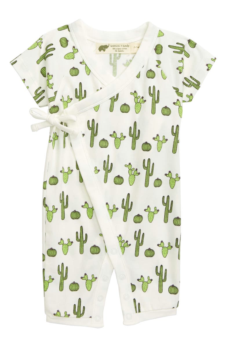 Monica + Andy Sweet Baby Wrap Romper, Main, color, 
