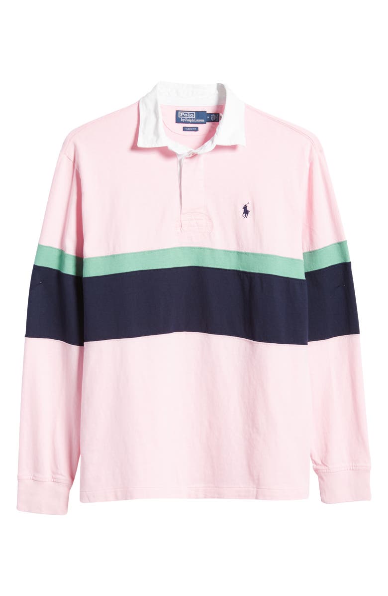 Polo Ralph Lauren Men's Classic Fit Stripe Long Sleeve Polo, Alternate, color, 