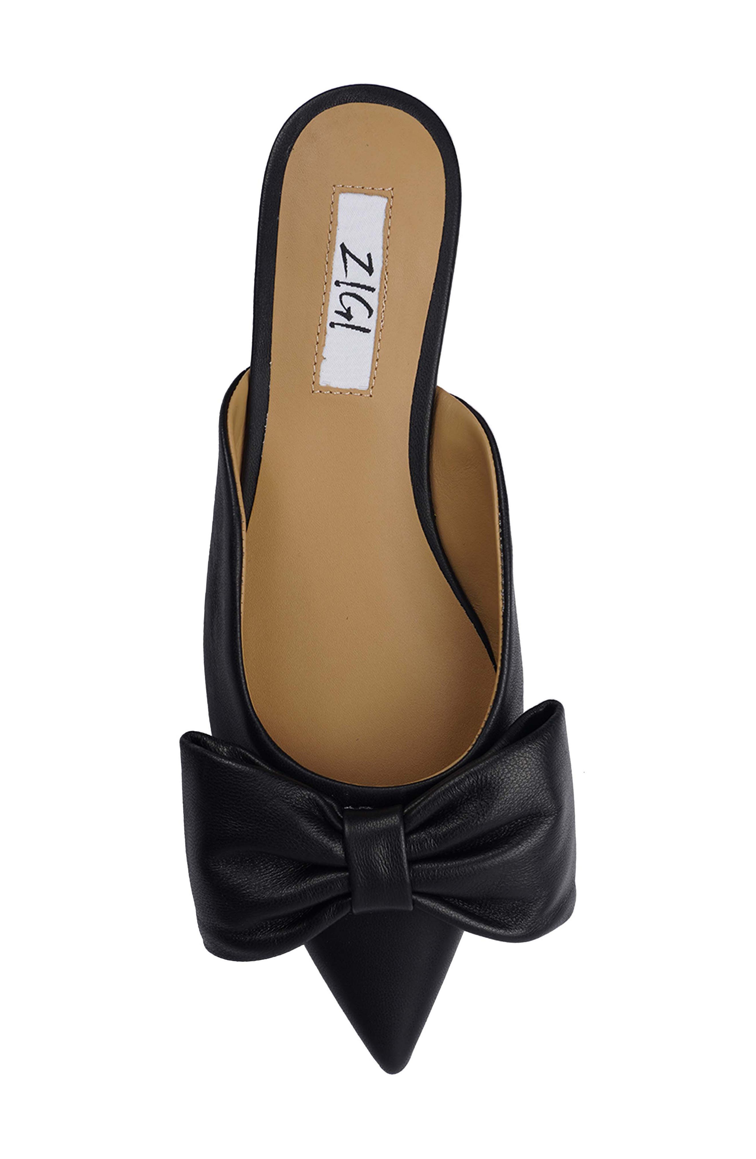 ZIGI Mane Bow Mule, Alternate, color, Black