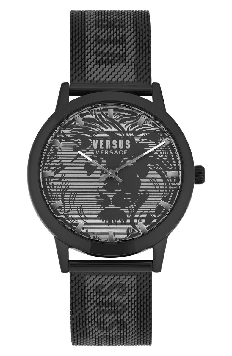 VERSUS Versace Barbes Domus Mesh Strap Watch, 40mm, Main, color, 