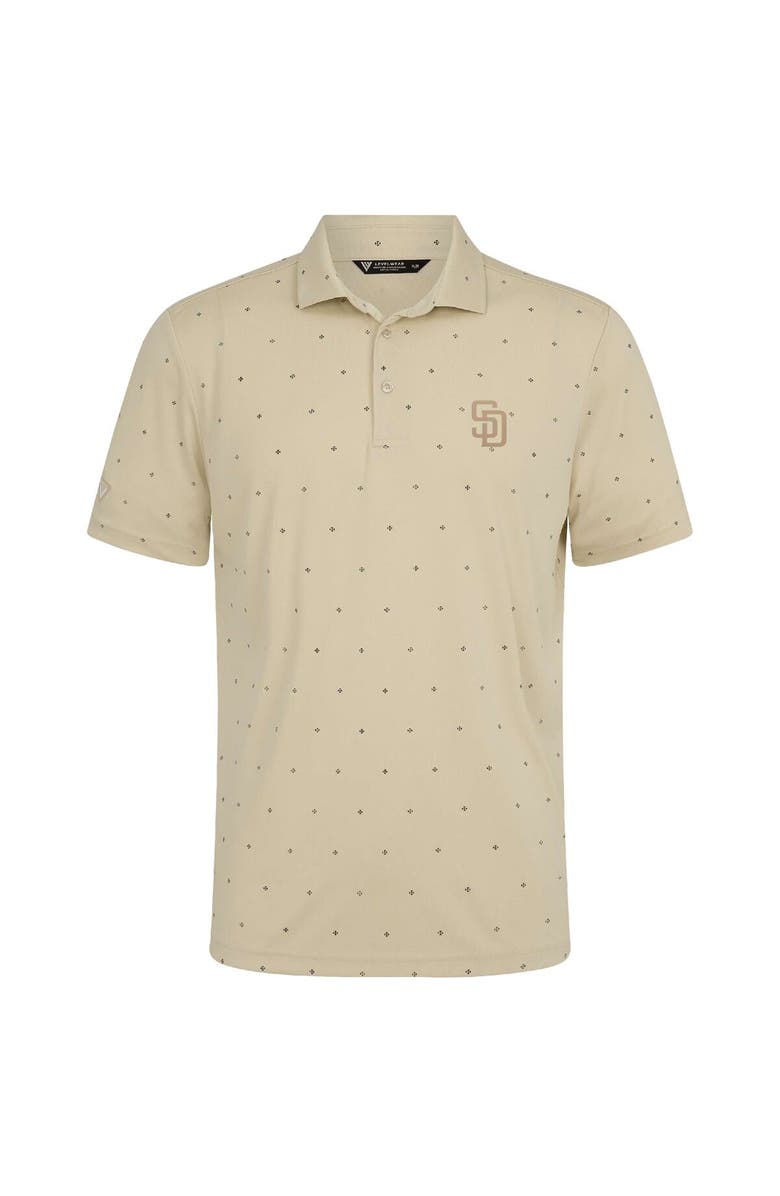 LEVELWEAR Men's Levelwear  Cream San Diego Padres Vision Polo, Alternate, color, Cream