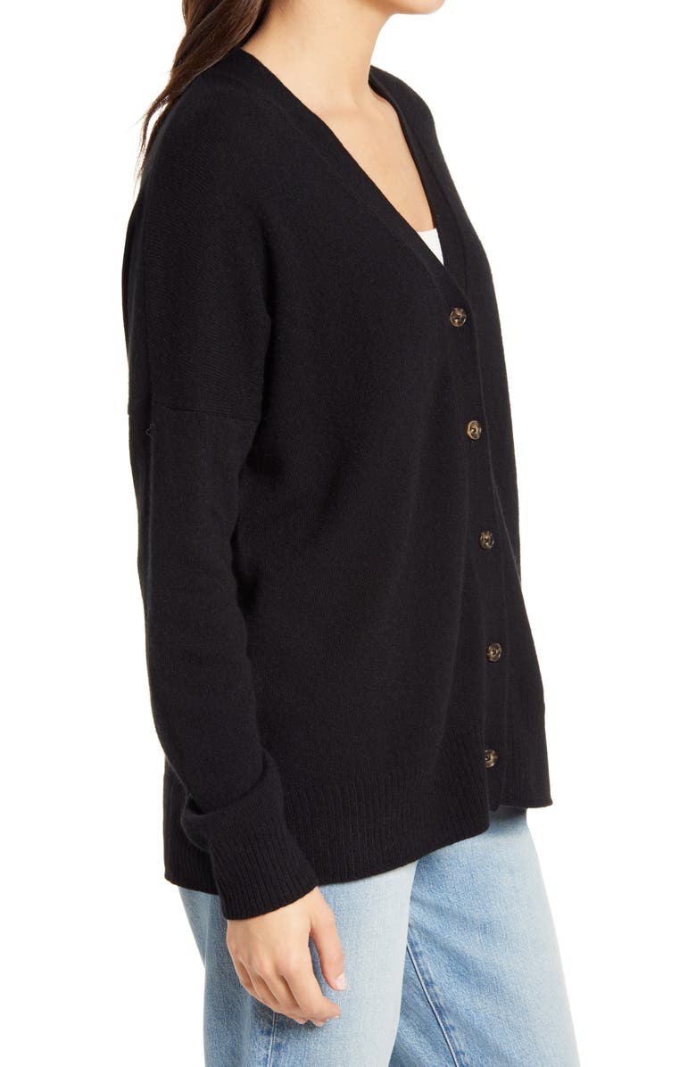 Reformation Recycled Cashmere Blend Boyfriend Cardigan, Alternate, color, 
