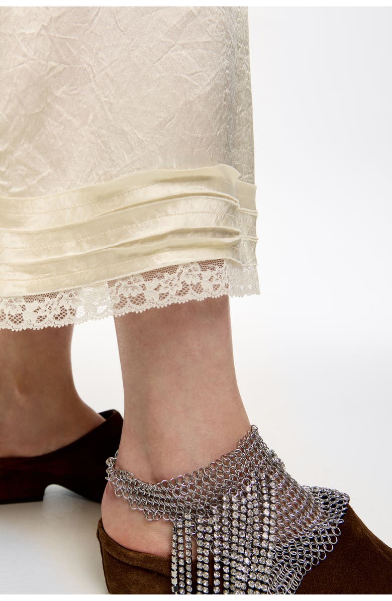 Bimba y Lola A-Line Skirt With Pockets, Alternate, color, Beige