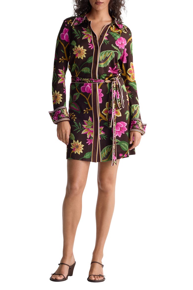 Diane Print Minidress, Main, color, HAWTHORONE BORDER SOIL