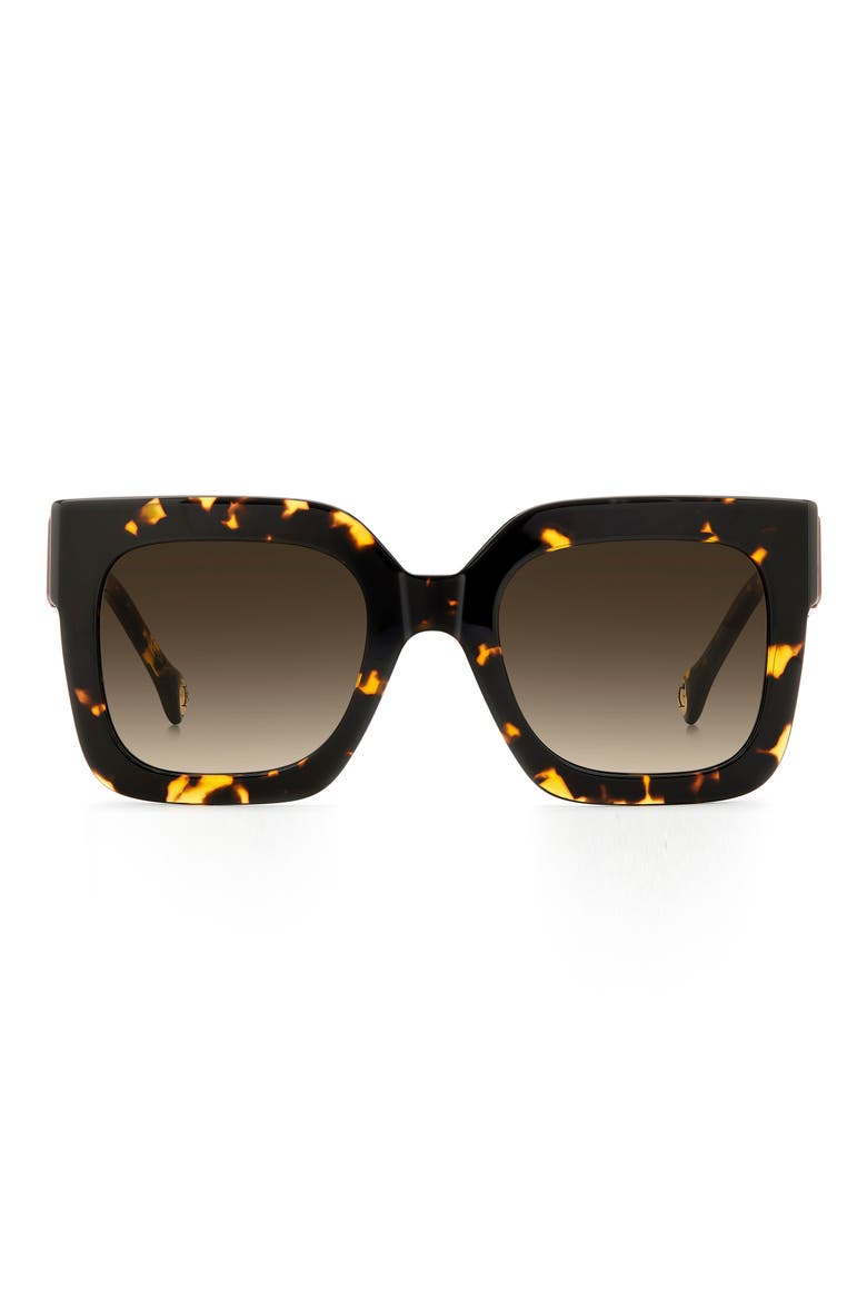 Her 52mm Gradient Square Sunglasses, Main, color, HAVANA/ BROWN SF