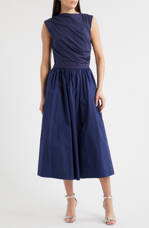 Mixed Media Midi Dress