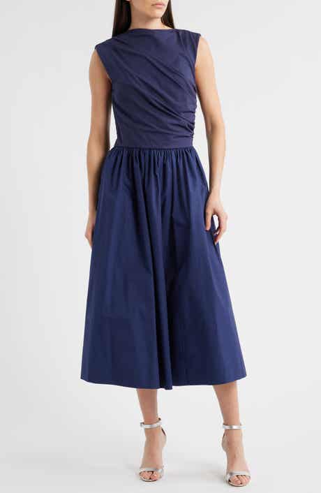 En Saison Mixed Media Midi Dress