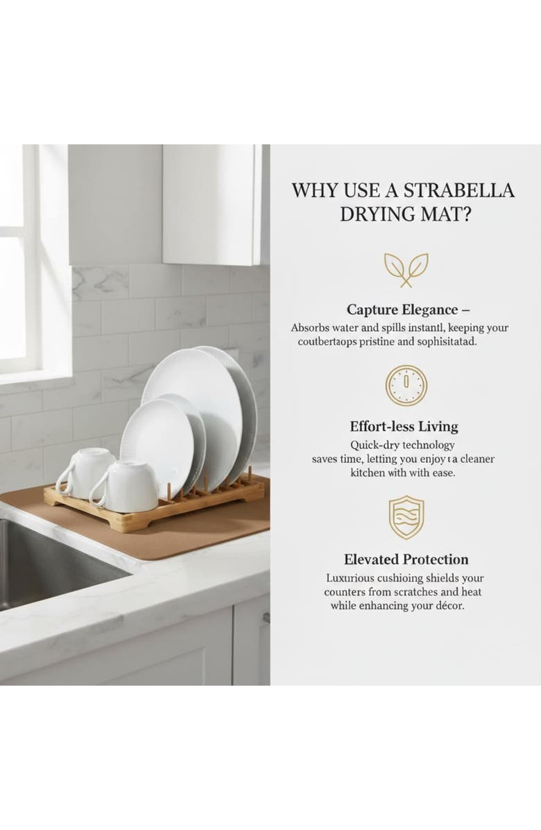 STRABELLA Medium Dish Drying Mat, Alternate, color, Multicolored