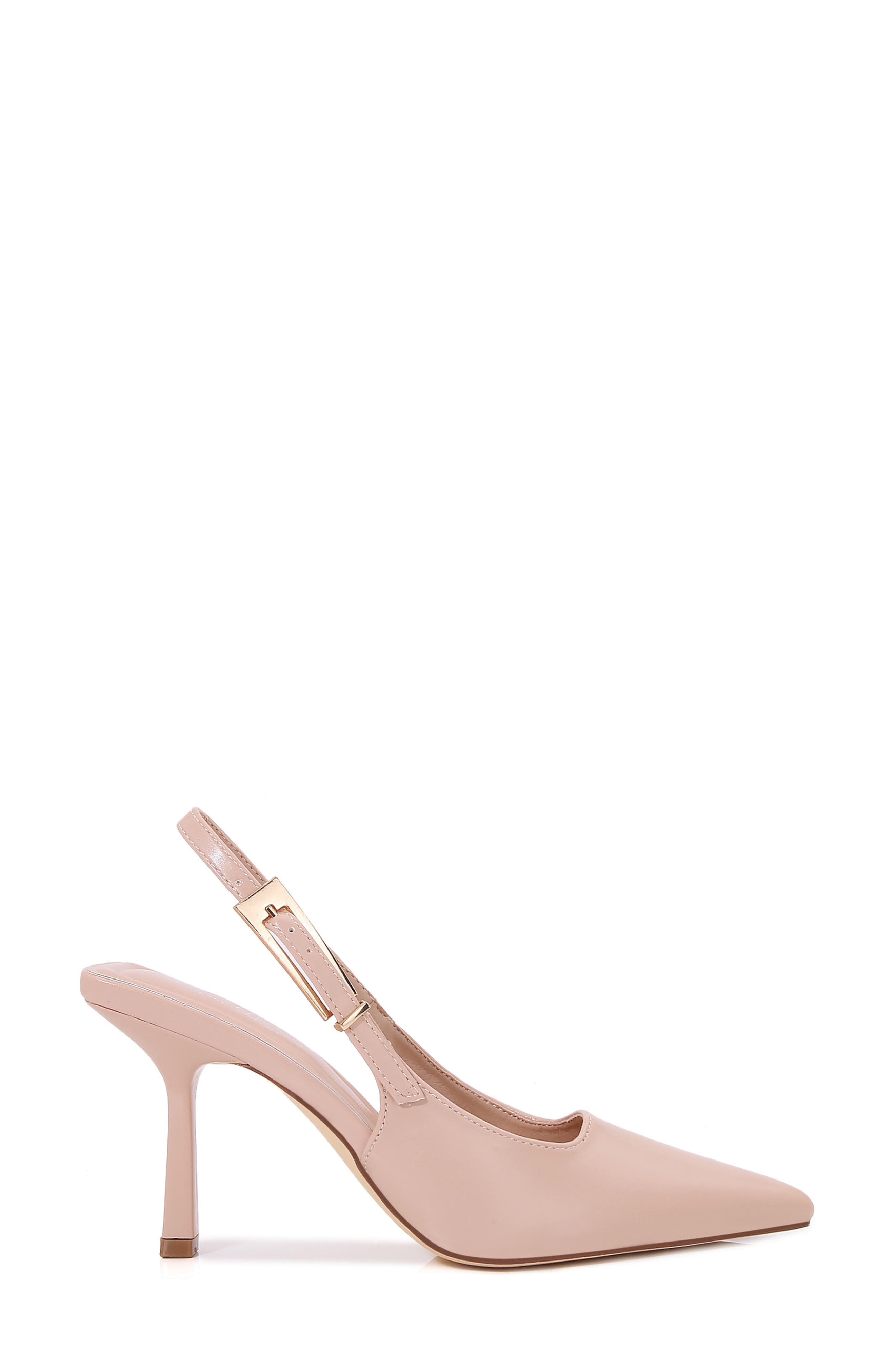 BERNESS Pointed Toe Slingback Pump, Alternate, color, Beige