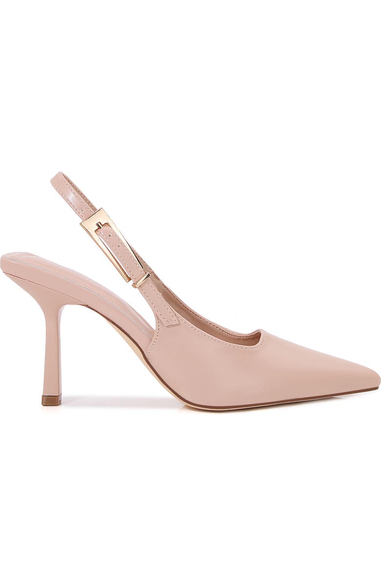 BERNESS Pointed Toe Slingback Pump, Alternate, color, Beige