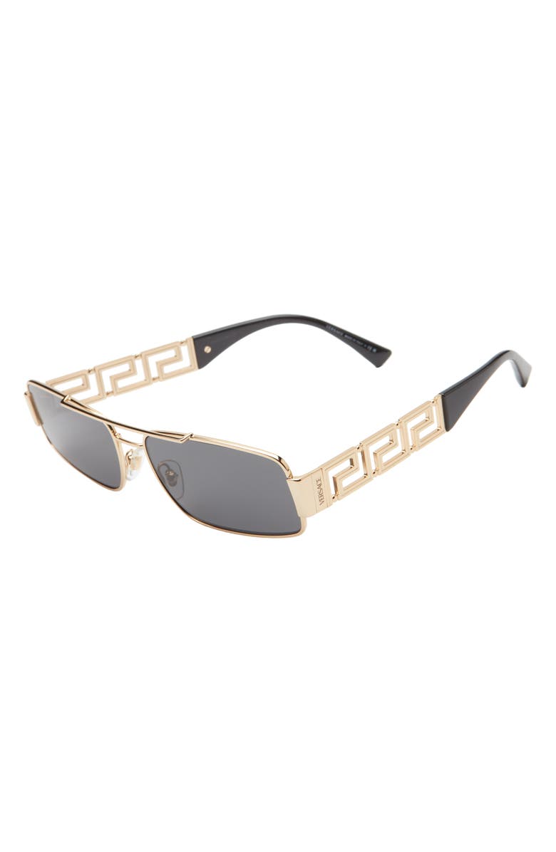 Versace 60mm Irregular Rectangular Sunglasses, Alternate, color,