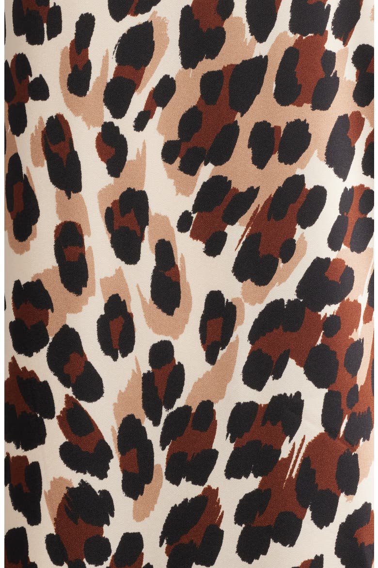Leopard Print Sleeveless Minidress, Alternate, color, IVORY SHELL MULTI