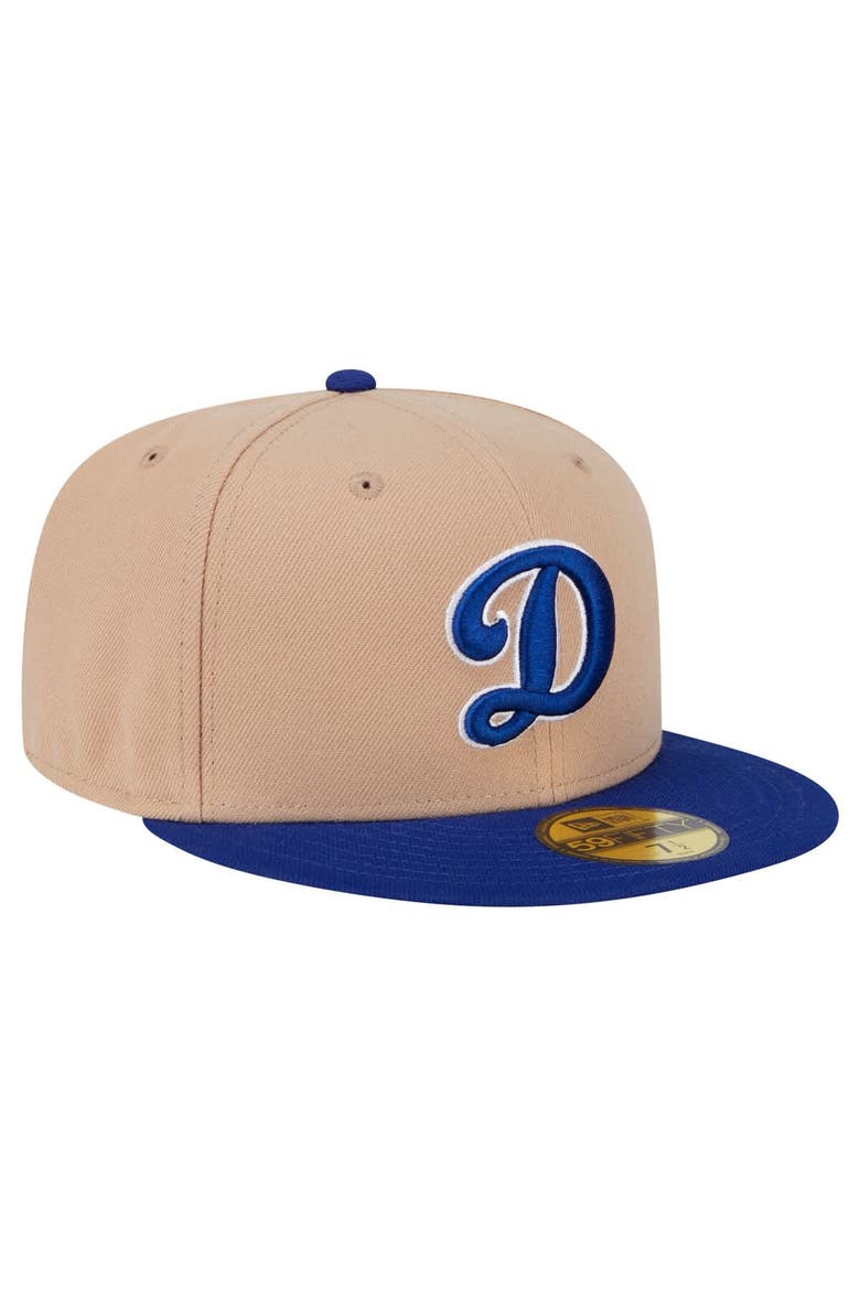 Men's New Era Khaki Los Angeles Dodgers 59FIFTY Fitted Hat, Alternate, color, Khaki