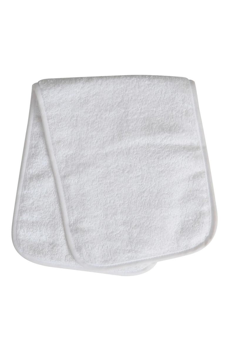 Kaplan Early Learning Company Burp Cloths - Set of 6, Alternate, color, White