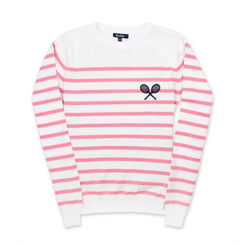 Ame & Lulu Club Sport Sweater in Pink Rally Stripes  product