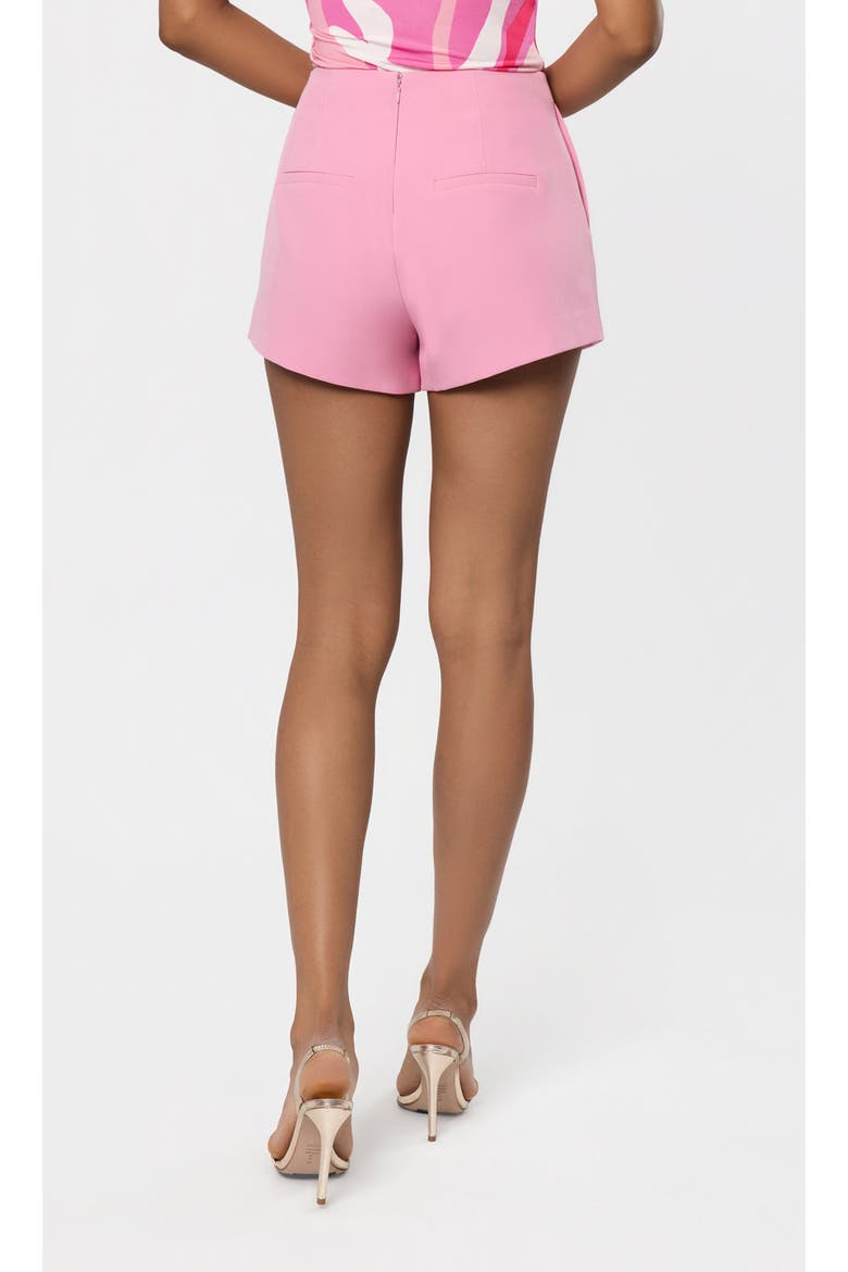 Carmine Crepe Shorts, Alternate, color, Pink Sorbet