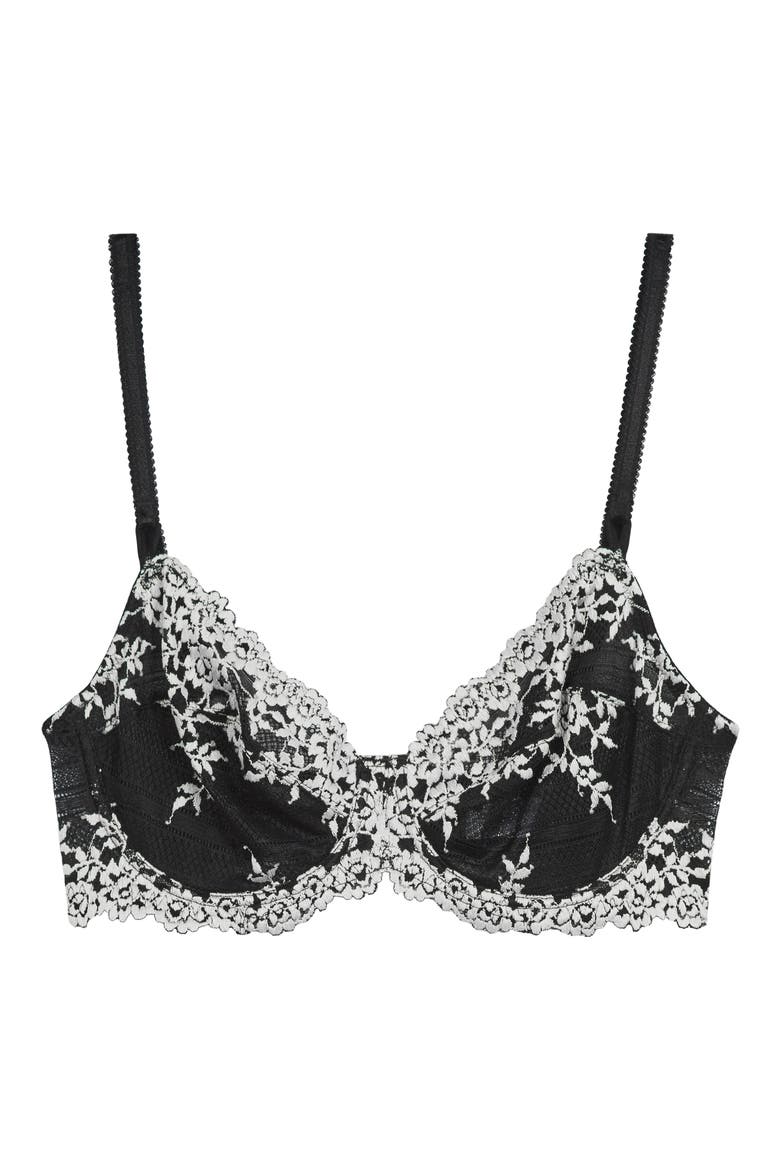 Embrace Lace® Underwire Bra, Alternate, color, BLACK