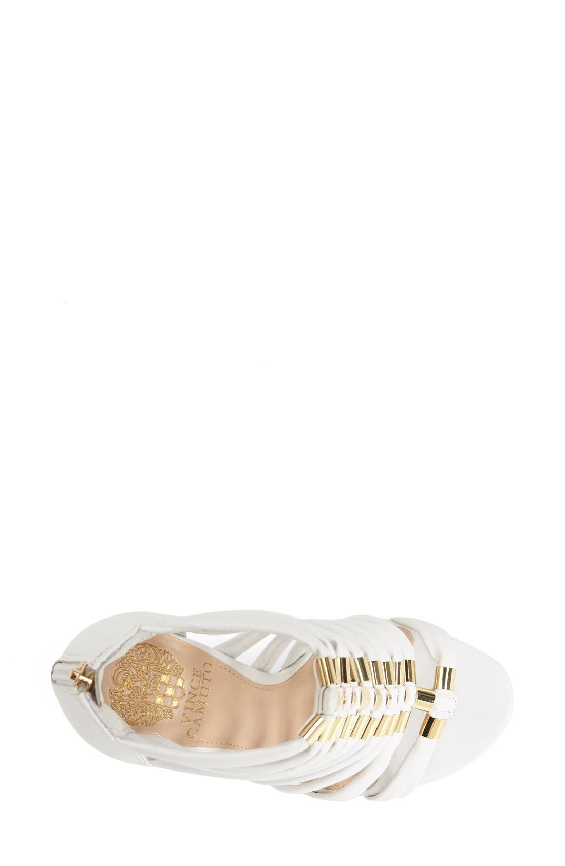 'Troy' Gladiator Sandal, Alternate, color, WHITE
