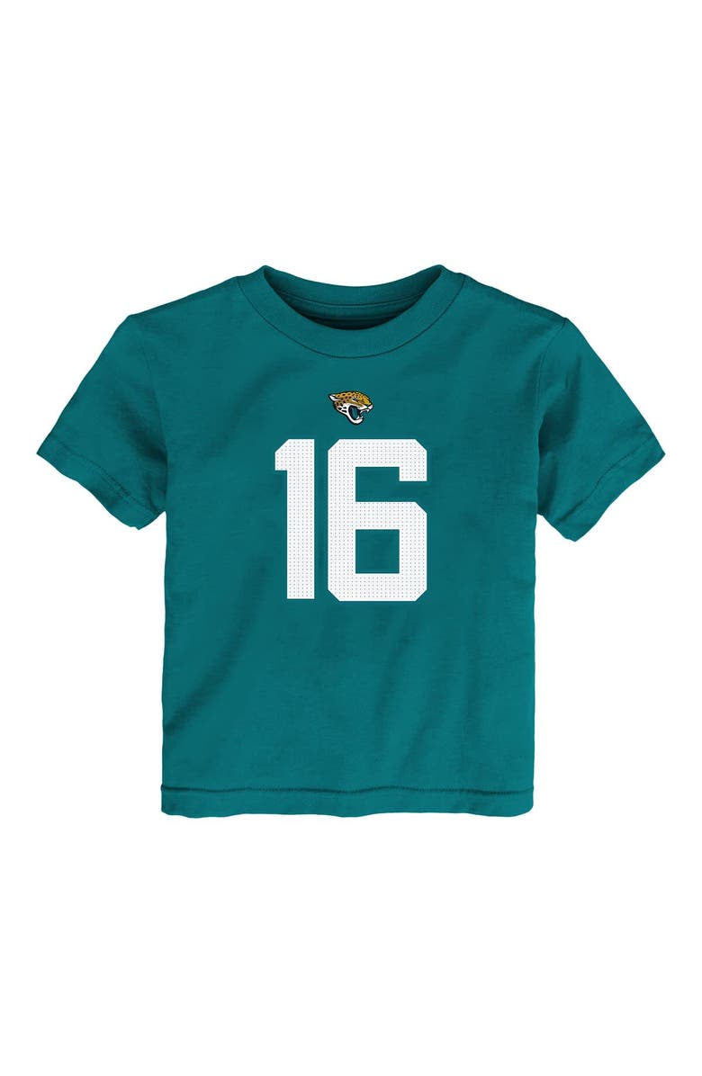 Nike Toddler Nike Trevor Lawrence Teal Jacksonville Jaguars Player Name & Number T-Shirt, Alternate, color, Teal