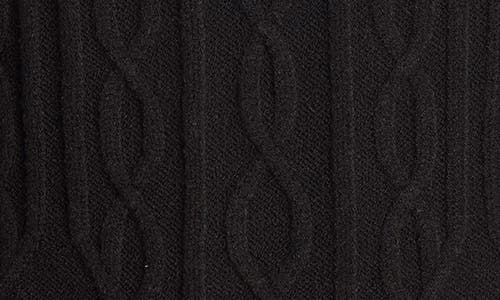 Paisley & Gray Chunky Wool-blend Turtleneck Sweater In Black