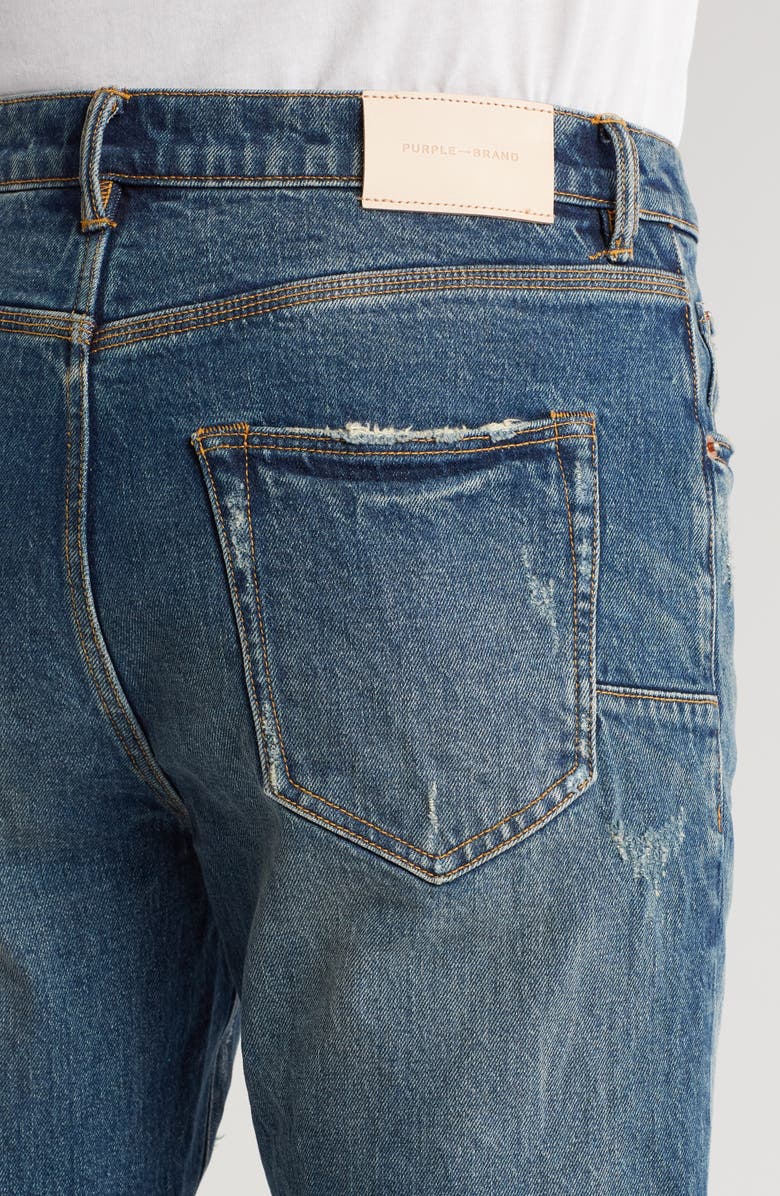PURPLE BRAND Distressed Straight Leg Jeans, Alternate, color, 
