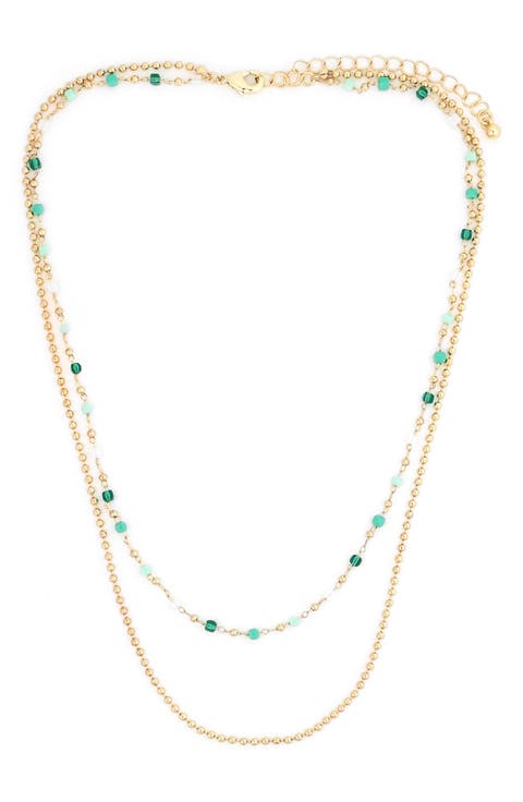 Mixed Bead Layered Necklace