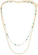 Panacea Mixed Bead Layered Necklace