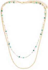 Panacea Mixed Bead Layered Necklace