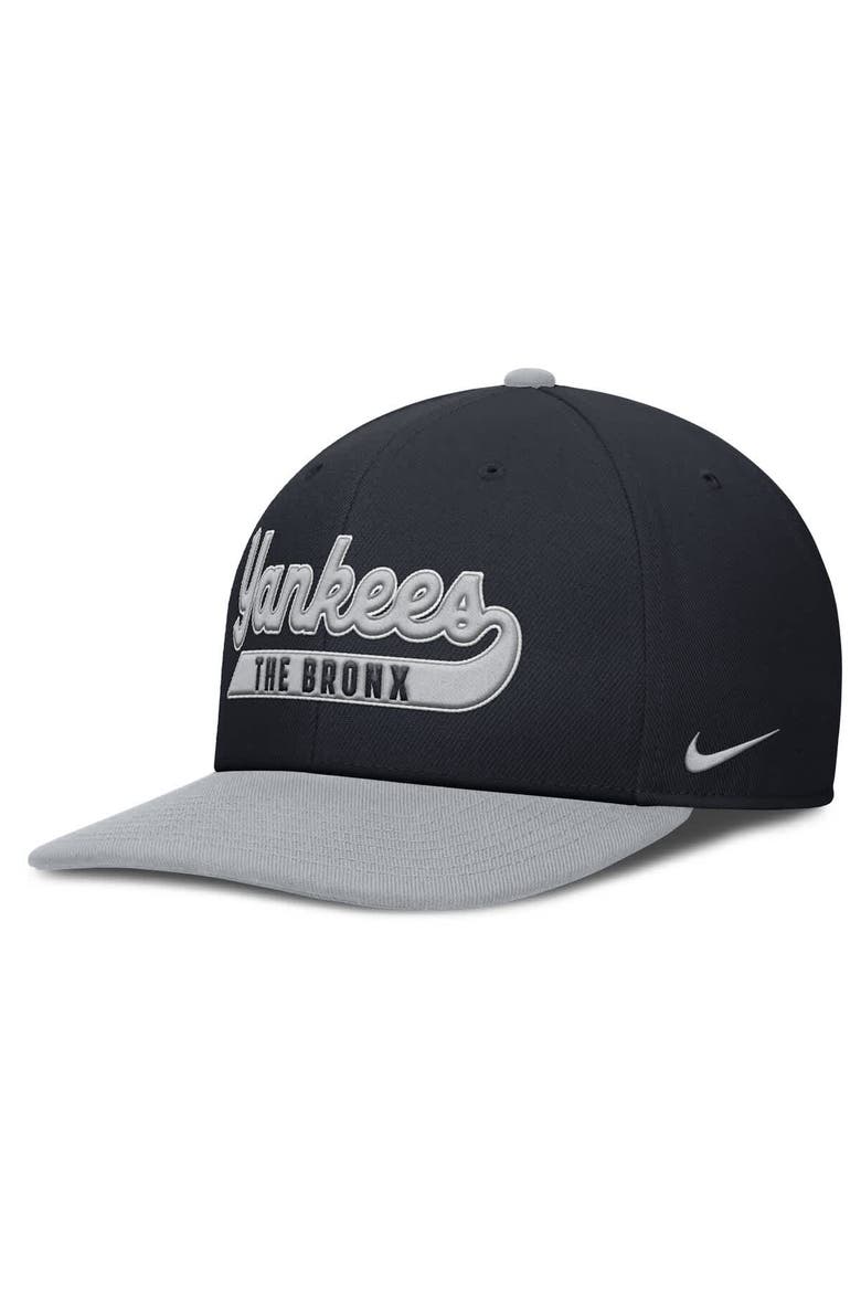 Men's Nike Navy/Gray New York Yankees Pro Performance Snapback Hat, Alternate, color, Navy