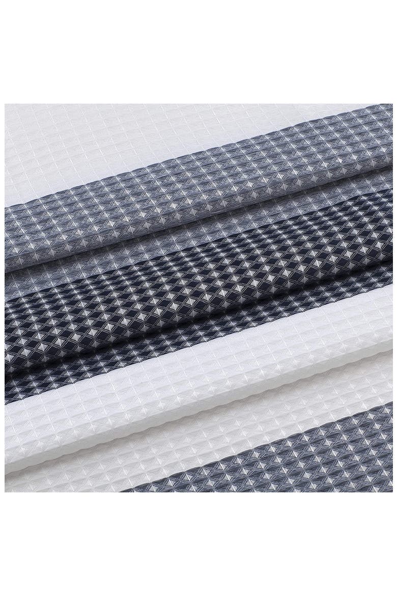 Shades Ombré Waffle Texture Shower Curtain, Alternate, color, NAVY