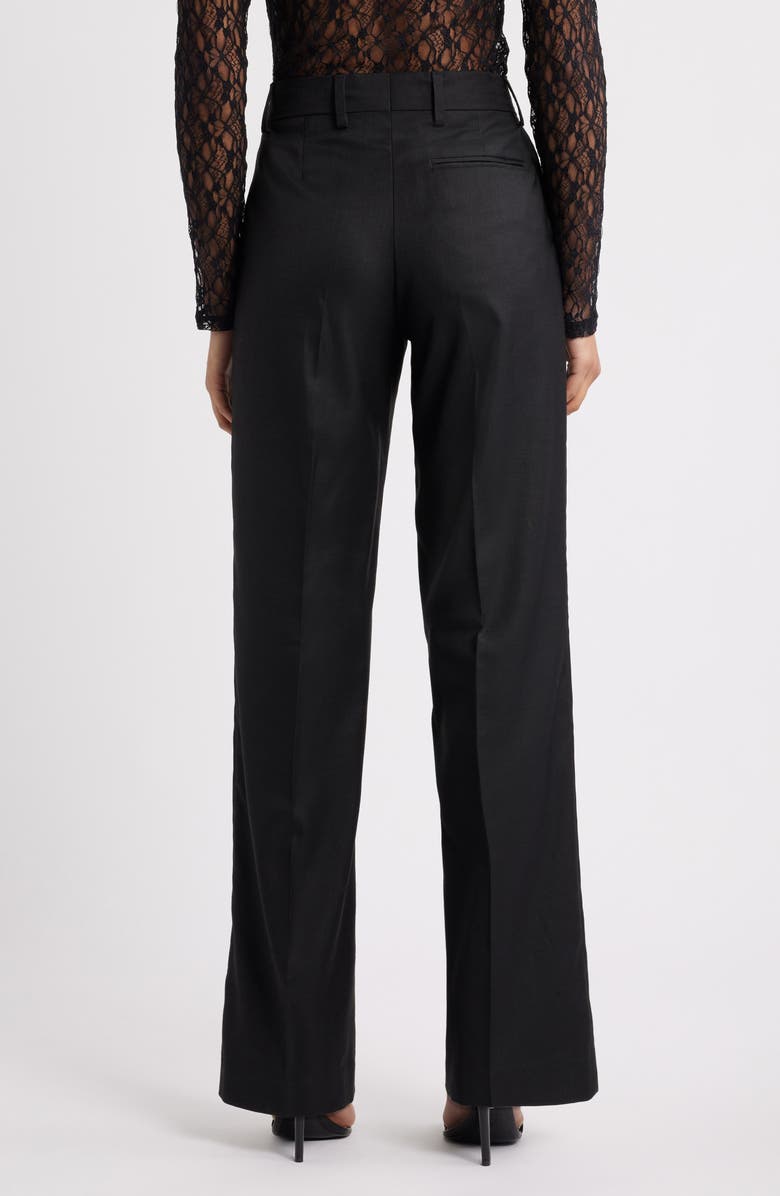 Topshop Slim Fit Suit Pants, Alternate, color, Black