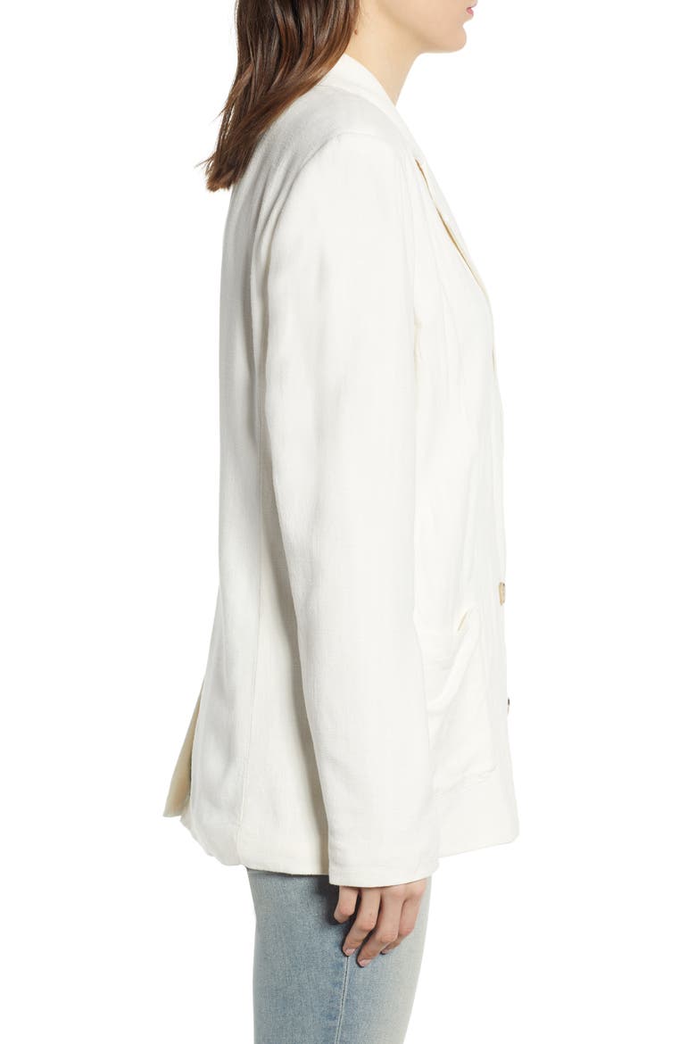 Double Breasted Blazer, Alternate, color, IVORY
