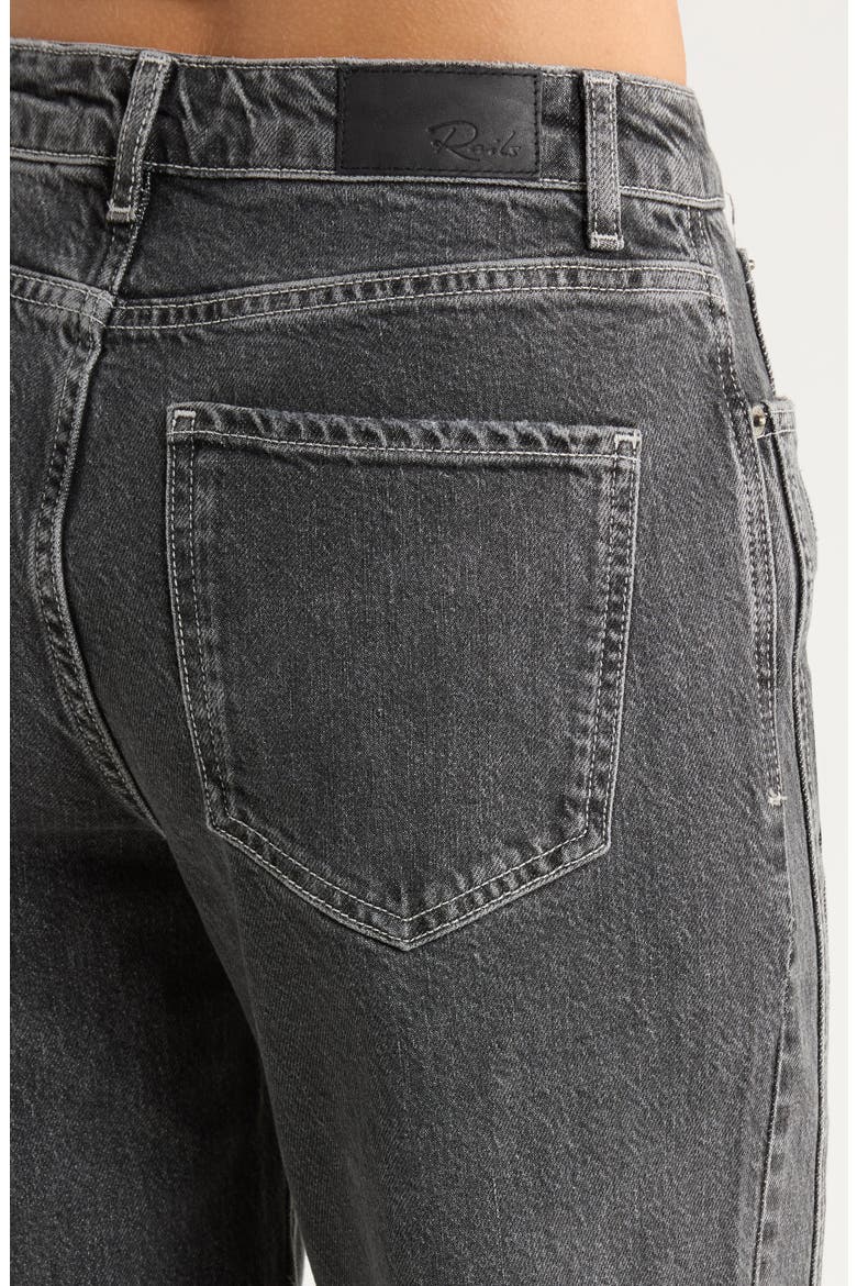 Getty High Waist Twist Seam Wide Leg Jeans, Alternate, color, WASHED CHARCOAL