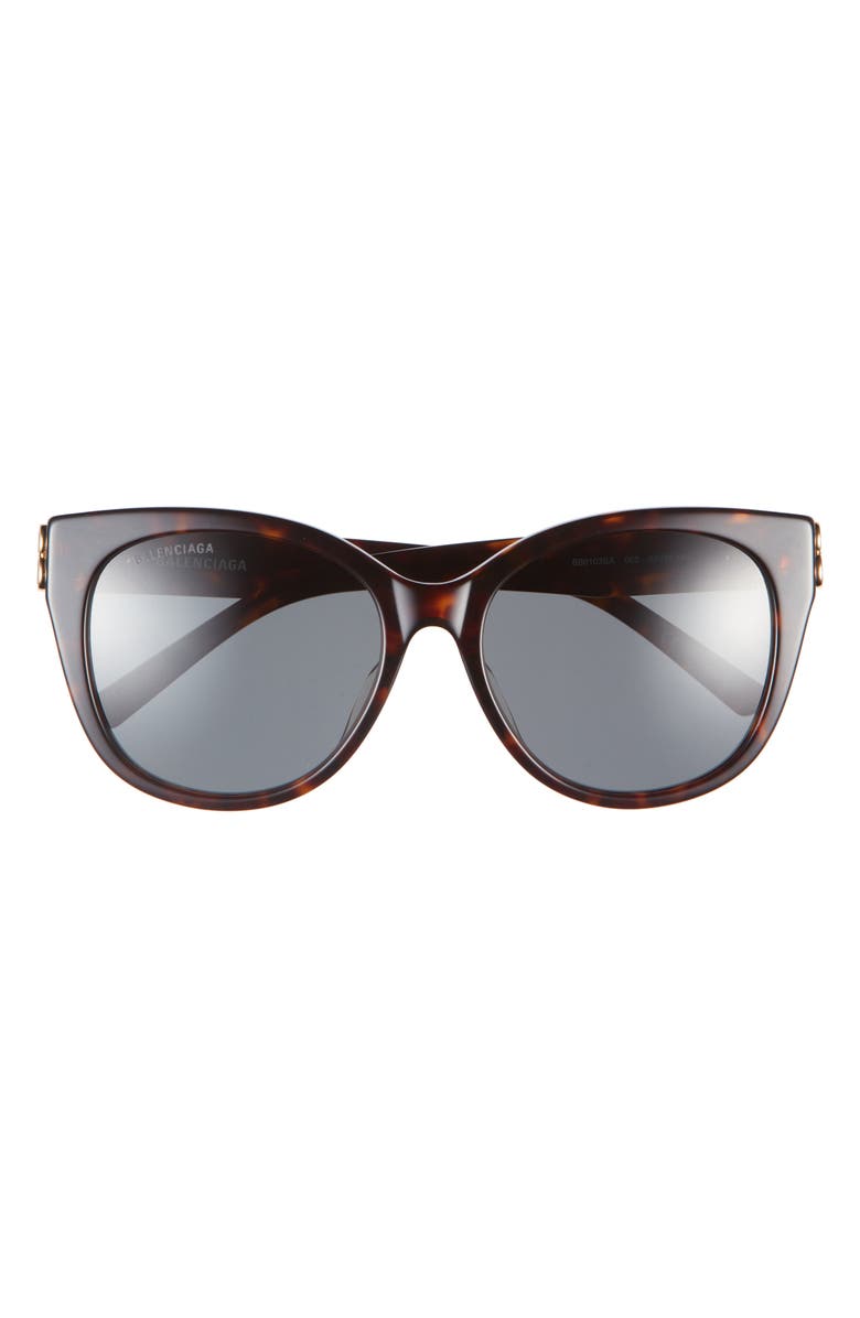 Balenciaga Cat Eye Sunglasses, Main, color, Havana Gold Green