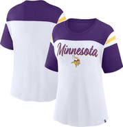 FANATICS Women's Fanatics White/Purple Minnesota Vikings Cheer Chant Fashion Crop Top
