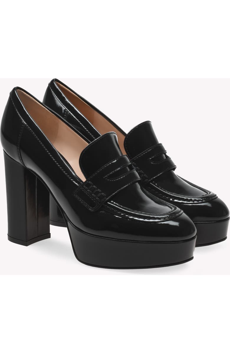 Gianvito Rossi Hadden Mocassin, Alternate, color, Black Lamb Leather